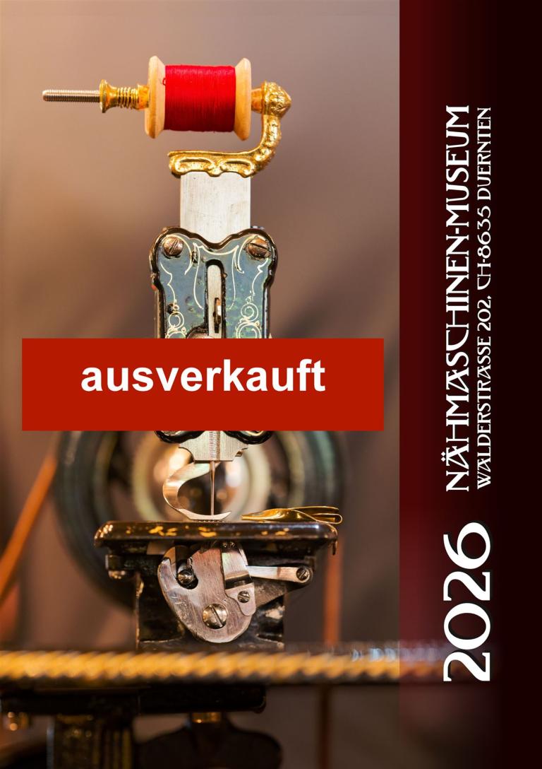 kalender 2026-Nähmaschinen-Museum Titelbild ausverkauft