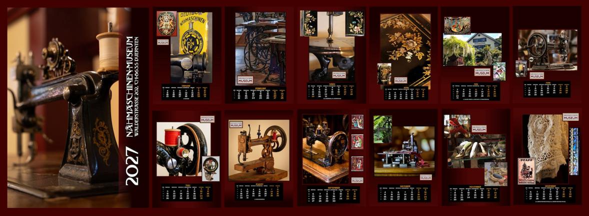 Kalender Nähmaschinen-Museum 2027 overview small